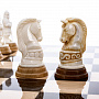 Шахматы с фигурами из бивня мамонта "Куликово поле" 48х48 см, фотография 5. Интернет-магазин ЛАВКА ПОДАРКОВ
