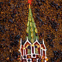 Картина янтарная "Спасская башня ночью" 40х60 см, фотография 5. Интернет-магазин ЛАВКА ПОДАРКОВ