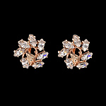 Серьги с фианитовыми вставками 9,8 гр. Серебро 925*