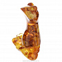 Статуэтка с янтарем "Лягушка. Медитация", фотография 2. Интернет-магазин ЛАВКА ПОДАРКОВ