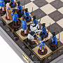 Шахматный ларец с оловянными фигурами "Полтава" 37х37 см, фотография 12. Интернет-магазин ЛАВКА ПОДАРКОВ