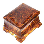 0046813/8*8,5*6см Янтарь Шкатулка средняя прямоугольная 00-00000511