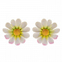 Серьги "Цветы" с фарфоровой лепкой, фотография 2. Интернет-магазин ЛАВКА ПОДАРКОВ