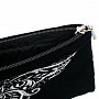 Бархатная косметичка с вышивкой "Бабочка". Черная, фотография 4. Интернет-магазин ЛАВКА ПОДАРКОВ
