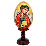 0063787 Яйцо пасхальное на подставке "АНГЕЛ ХРАНИТЕЛЬ" 20см (13см)
