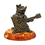 0058581/249 Сувенир Лиса с балалайкой (коньячный)