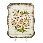 Поднос с авторской росписью "Ромашки" 45х35 см