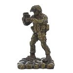 0070696 Бронза Скульптура "СПЕЦНАЗ", литье, стоит