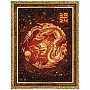 Картина янтарная "Китайский дракон" 47х37 см, фотография 1. Интернет-магазин ЛАВКА ПОДАРКОВ