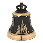 0050797-чернение КОЛОКОЛ "Москва" СРЕДНИЙ вес 1кг на подставке Арка