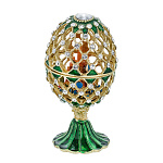 -ХВБ Сувенир ЯЙЦО-ШКАТУЛКА "ХРАМ ВАСИЛИЯ БЛАЖЕННОГО" (в стиле Фаберже)