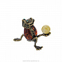 Статуэтка с янтарем "Лягушка с подарком", фотография 3. Интернет-магазин ЛАВКА ПОДАРКОВ