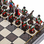 Шахматный ларец с оловянными фигурами "Полтава" 37х37 см, фотография 10. Интернет-магазин ЛАВКА ПОДАРКОВ
