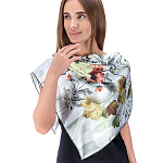 007108905 ПЛАТОК шелк 100% 89*89см ручной подшив в П/У