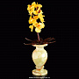 Сувенир "Орхидеи в вазе" (янтарь, оникс), фотография 4. Интернет-магазин ЛАВКА ПОДАРКОВ