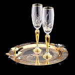 0010520 Златоуст Питейный Набор "Романтичный" в П/У  (664) фуж.хруст.