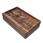 0057269 ДОМИНО D6 "ПОЕДИНОК ПЕРЕСВЕТА С ЧЕЛУБЕЕМ" резная двухур.из дуба RTD-301.M