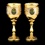 0049558 Златоуст Набор рюмок мал (2 шт.) РФ NAW - 3483