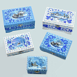 0028860/14*9 Хохлома Шкатулка "ЗИМА. СЮЖЕТ " в ассортименте Н0004