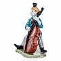 Керамическая статуэтка "Клоун с контрабасом", фотография 2. Интернет-магазин ЛАВКА ПОДАРКОВ
