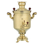 100399  6л САМОВАР Банка толстостен,электрический золотой