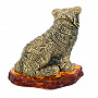 Статуэтка с янтарем "Сидящий тигренок", фотография 4. Интернет-магазин ЛАВКА ПОДАРКОВ