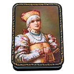 0074697 Шкатулка принт"Женский портрет " 8*10*3 см