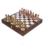 Шахматы с металлическими фигурами "Римляне" 37х37 см