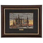 /30*40см Офорт цветной  "Старая Москва. Общий вид Кремля"  