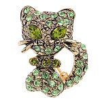 -08 Традиции ФАБЕРЖЕ Брошь"КОТЕНОК ФИЛЯ" 2,4*2см 1010-08