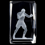   Лазерная графика Куб "БОКСЕР" 5*8см