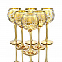 Набор фужеров для вина 280 мл "Золотое игристое". 6 предметов, фотография 3. Интернет-магазин ЛАВКА ПОДАРКОВ