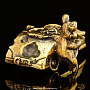 Бронзовая статуэтка "Крыса гонщик с автомобилем"	, фотография 4. Интернет-магазин ЛАВКА ПОДАРКОВ