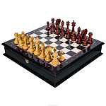 Подарочные шахматы с фигурами ручной работы "Аристократ" 48х48 см