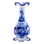 6484/коб Гжель Ваза "Астра"  26см Авт. Алехин С.С. 