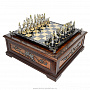 Шахматы из камня  "Королевские" с серебряными фигурами , фотография 6. Интернет-магазин ЛАВКА ПОДАРКОВ