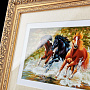 Картина с перламутром "Кони", фотография 1. Интернет-магазин ЛАВКА ПОДАРКОВ