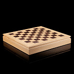 0022221/45ДЛД-Б-Х Шахматный ларец "Стародворянский" 45мм Дуб (без/фигур)