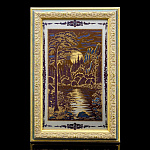 8536/20*30см Златоуст ГРАВЮРА "Лунная дорожка (Лунная ночь)" 0157 