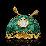 Часы Настольные из камня "Стрекозы"