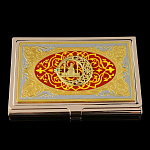 0037109 Златоуст ВИЗИТНИЦА карманная "КУЛ ШАРИФ" (эмаль) в уп.