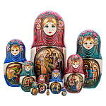 Матрешка "Жар-птица" 10 мест