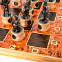 Шахматы деревянные "Полтава" с фигурами из цинкового сплава с чернением, фотография 10. Интернет-магазин ЛАВКА ПОДАРКОВ