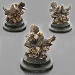 139177 Бронза Скульптура "Голуби" 