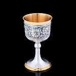Рюмка из серебра 925* с гравировкой и чернением. Вес 61,95 гр.