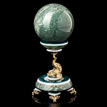 0051853 Нат.камень ШАР антистресс подставка РЫБКА 