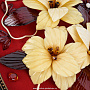 Настенное янтарное панно "Цветы" 38х31 см, фотография 3. Интернет-магазин ЛАВКА ПОДАРКОВ