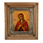 Икона в киоте "Божья Матерь Семистрельная" 37х41 см