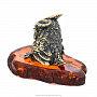Статуэтка с янтарем "Сова Сычик", фотография 3. Интернет-магазин ЛАВКА ПОДАРКОВ
