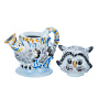 Чайник коллекционный "Филин". Гжель в цвете, фотография 3. Интернет-магазин ЛАВКА ПОДАРКОВ